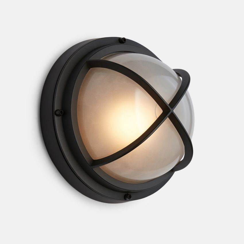 Dome Cage Round Bulkhead Sconce