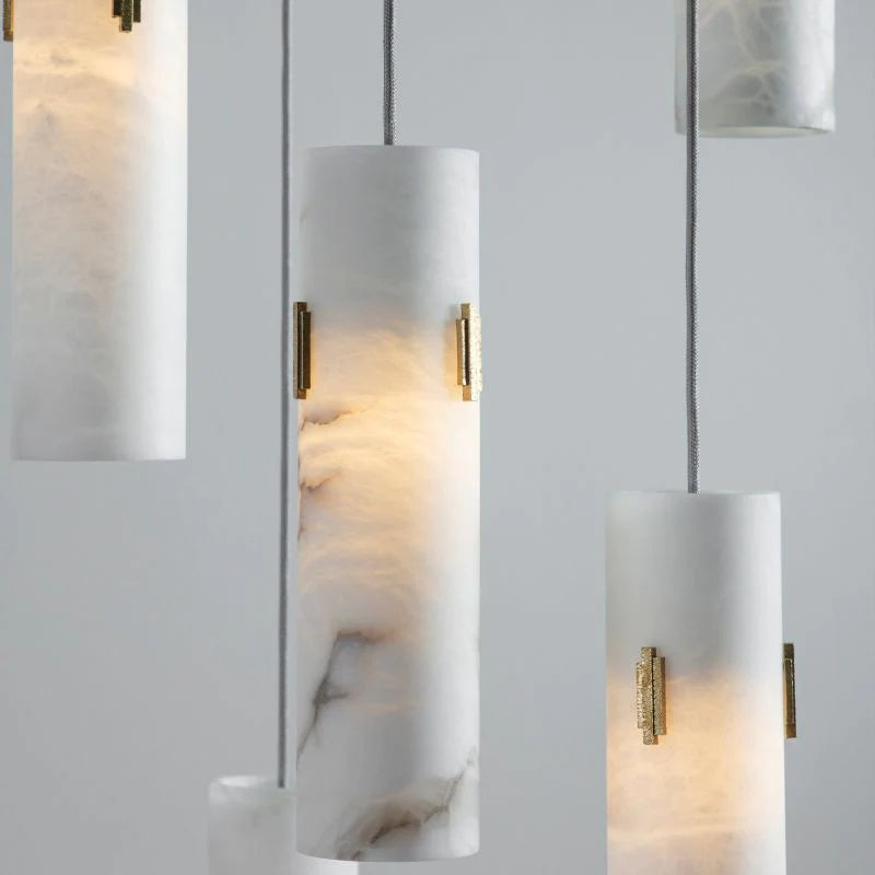Alabaster Decor 12-Light Cluster Chandelier