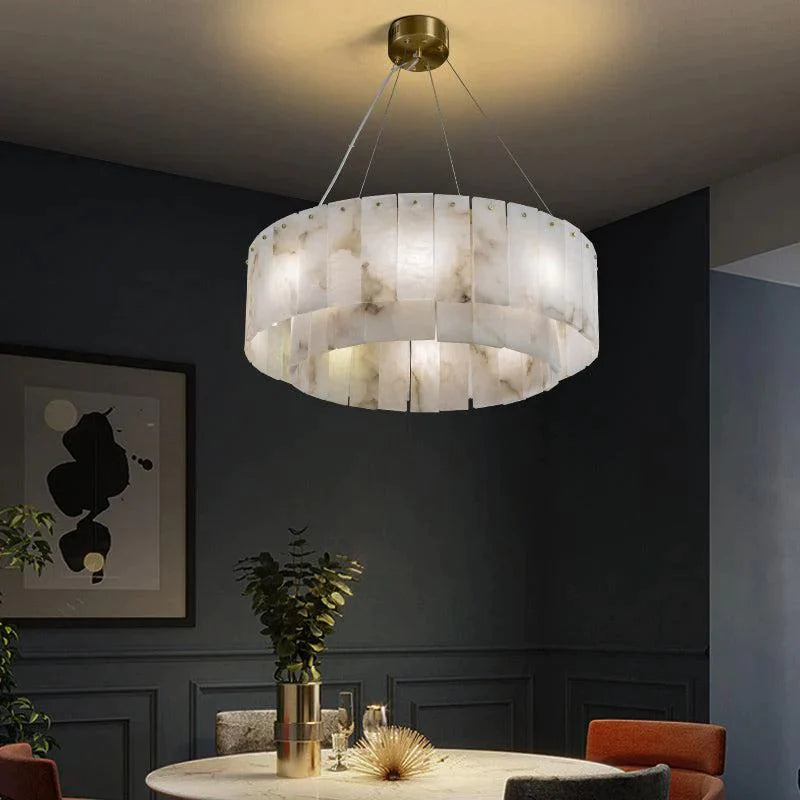 Alabaster Fashions Modern Round Chandelier