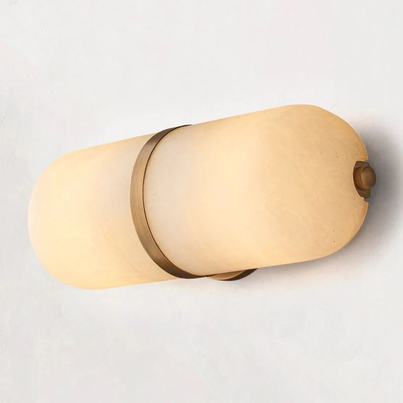 Alabaster Pill Wall Light