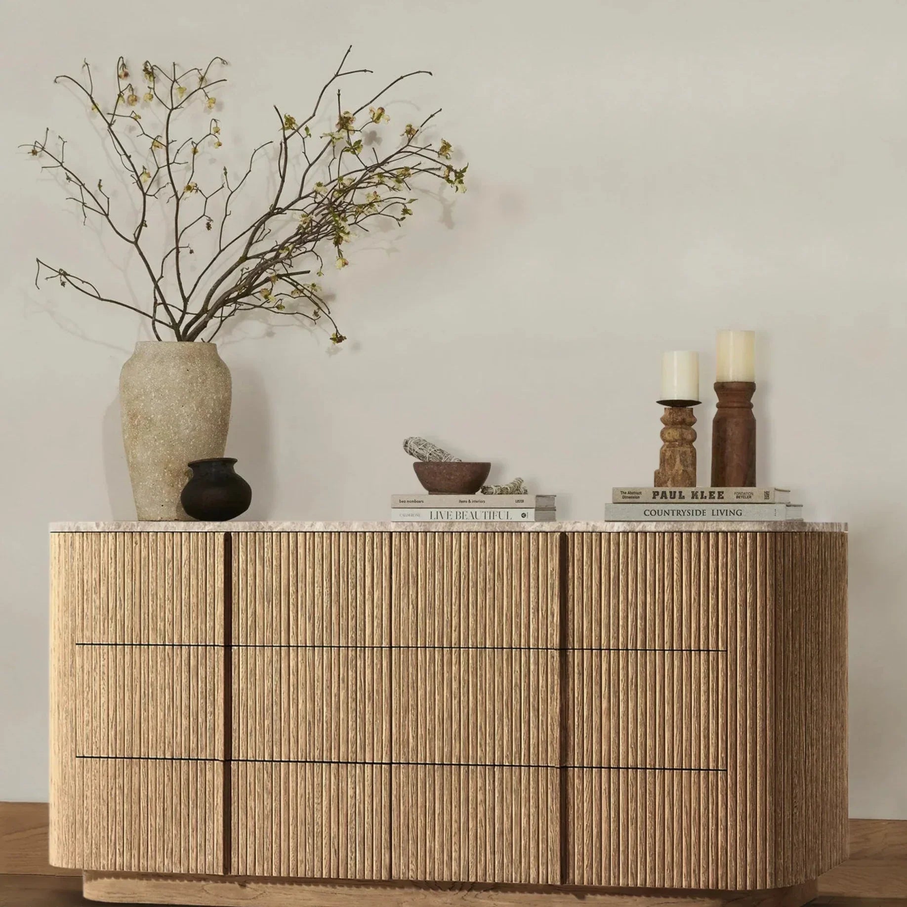 Aurelian Modern Stone 6-Drawer Dresser