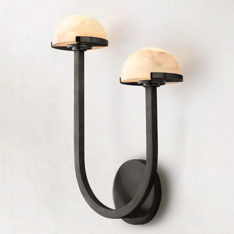 Alabaster Double Wall Light