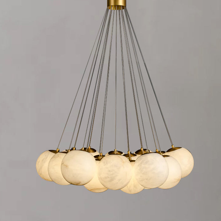 Alabaster Globe Art Pendant Light – SunkingHome