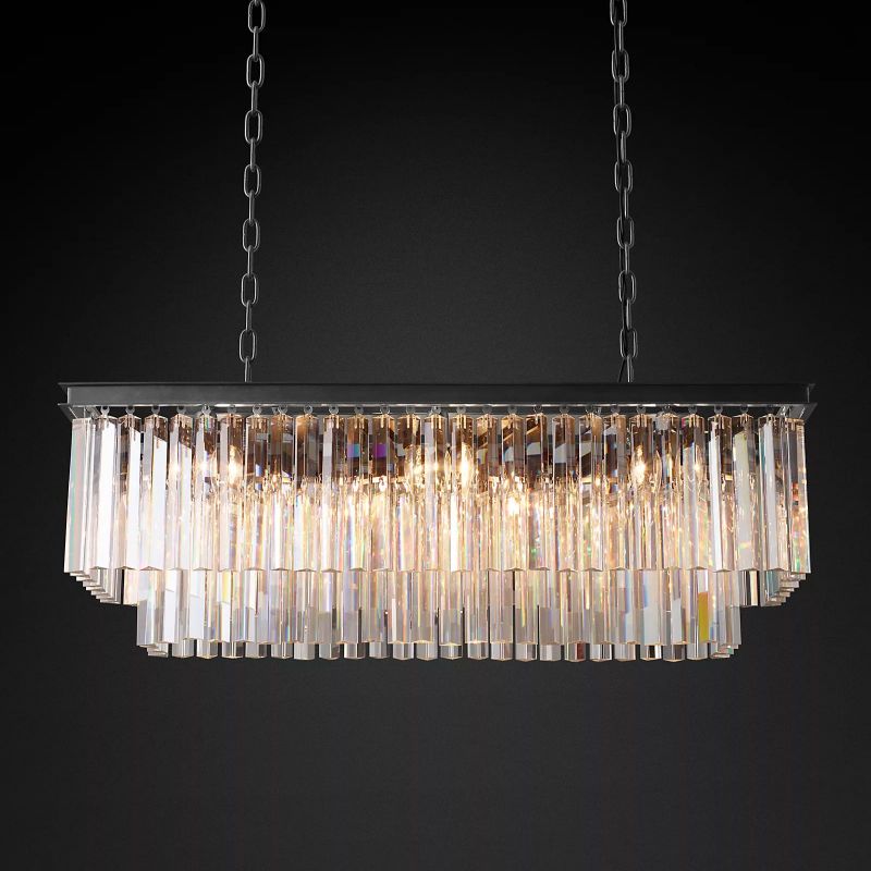 1920S Odeon Rectangular Chandelier 40