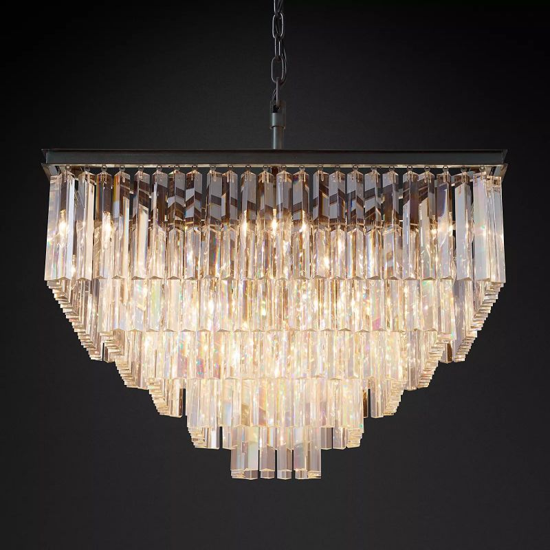 1920S Odeon Square Chandelier 34