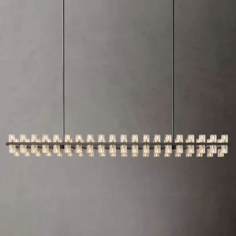 Akio Wine-Glass Rectangular Chandelier 72
