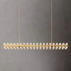 Akio Wine-Glass Rectangular Chandelier 72" Modern Kitchen Ceiling Light Fixture for Hanging Over Table