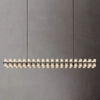 Akio Wine-Glass Rectangular Chandelier 72" Modern Kitchen Ceiling Light Fixture for Hanging Over Table