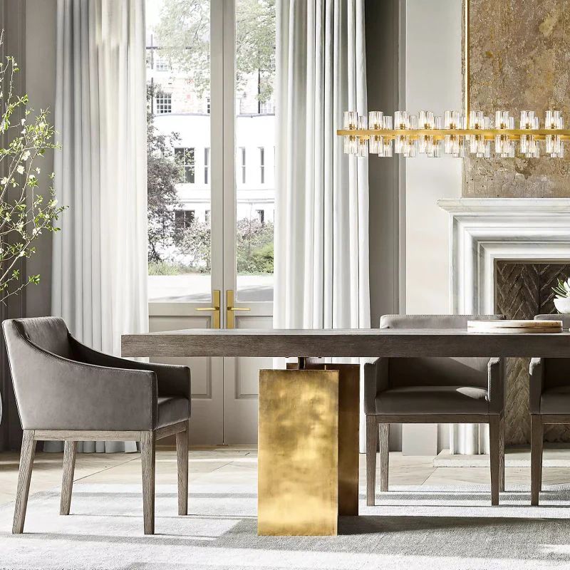 Akio Wine-Glass Rectangular Chandelier 72