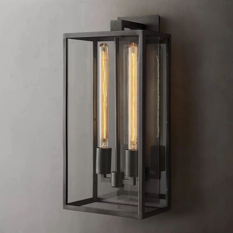 Bianca Outdoor Square Lantern Wall Sconce 21