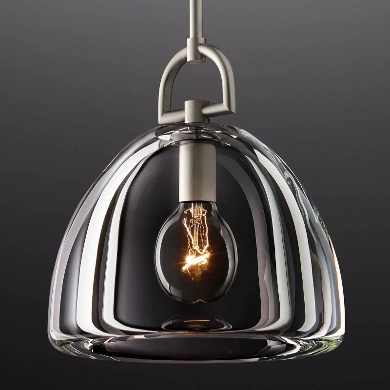 Borry Dome Crystal Glass Light Modern Pendant for Kitchen Island and Dining Table | SunKingHome