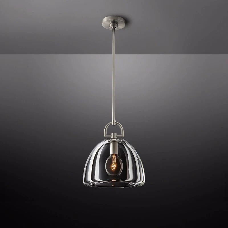 Borry Dome Crystal Glass Light Modern Pendant for Kitchen Island and Dining Table | SunKingHome
