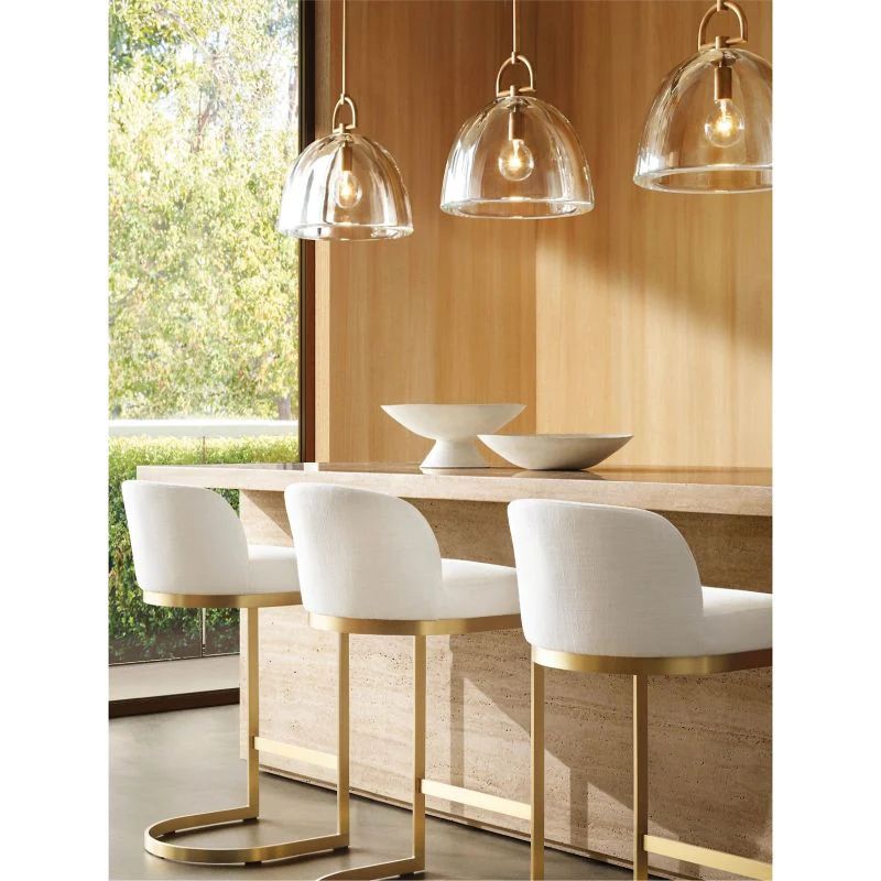 Borry Dome Crystal Glass Light Modern Pendant for Kitchen Island and Dining Table | SunKingHome