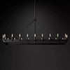 Camina Vintage Gold Filament Rectangular Chandelier