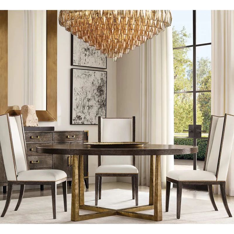 Chara Smoke Glass Tiered Round Chandelier 37"