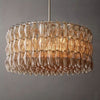 Chara Smoke Glass Round Chandelier 37"