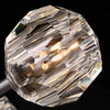 Cristal Glass Linear Chandelier Modern Dining Room and Kitchen Island Light Fixtures 48"