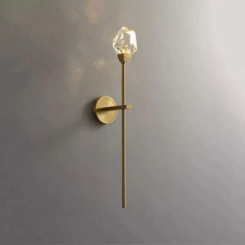 Dazzle Faceted Crystal Prisms Wall Sconce (Rod)