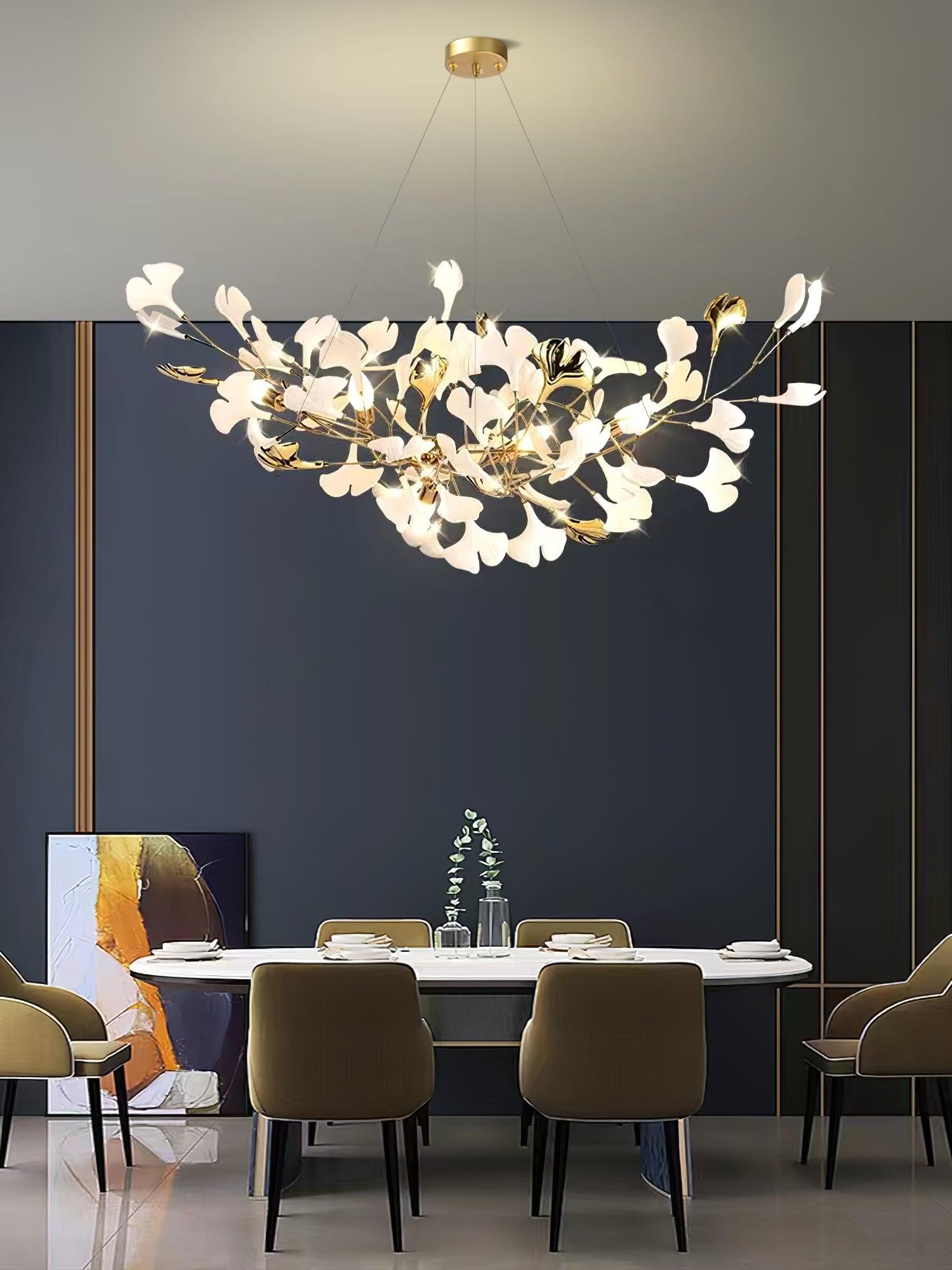 Gingko Art Deco Chandelier Beautiful Chandeliers for Dining Room 