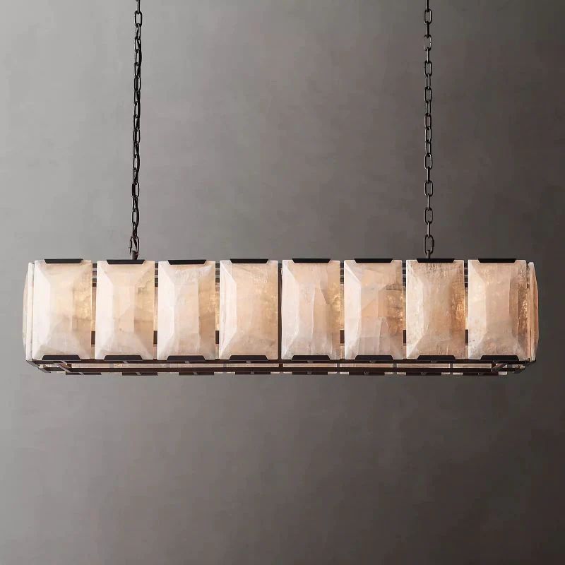 Huxley Calcite Rectangular Chandelier 54