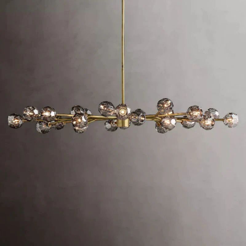 Cristal Glass Oval Chandelier 72