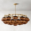 Cabretti 60-inch round crystal ball dining room chandelier with modern design