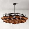 Cabretti 60-inch round crystal ball dining room chandelier with modern design