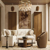 Cabretti 60-inch round crystal ball dining room chandelier with modern design