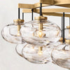 Cabretti 60-inch round crystal ball dining room chandelier with modern design