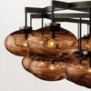 Cabretti 60-inch round crystal ball dining room chandelier with modern design