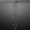 Raindrop Round Chandelier 36"